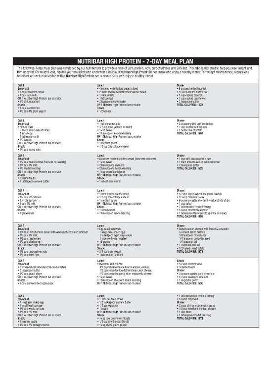 picture1_Pdf Meal Plan For Weight Loss 131196 | Nutribar Mealplans Highprotein En