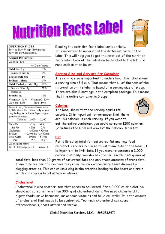 picture Nutrition Facts Label Pdf 131971 | Nutrition Facts Label