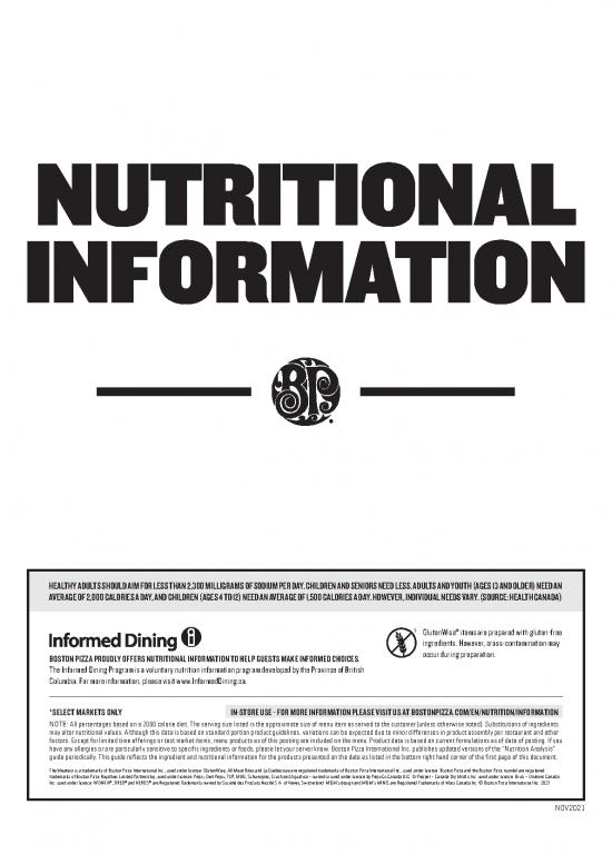 picture Nutrition Pdf 131690 | Nutritional Information Menu Singlepage Roc En Nov2021 Final