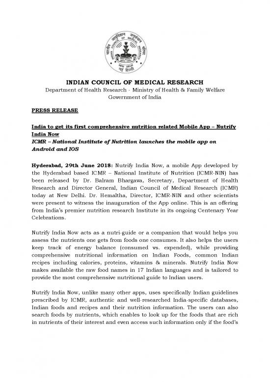 picture_National Institute Of Nutrition Pdf 132691 | Press Release Mobile App Final