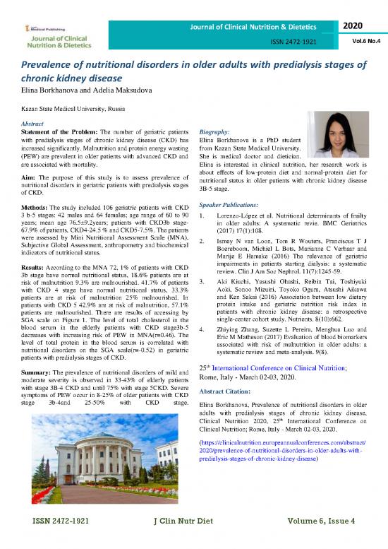 picture Nutrition Pdf 131615 | Prevalence Of Nutritional Disorders In Older Adults With Predialysis Stages Of Chronic Kidney Disease