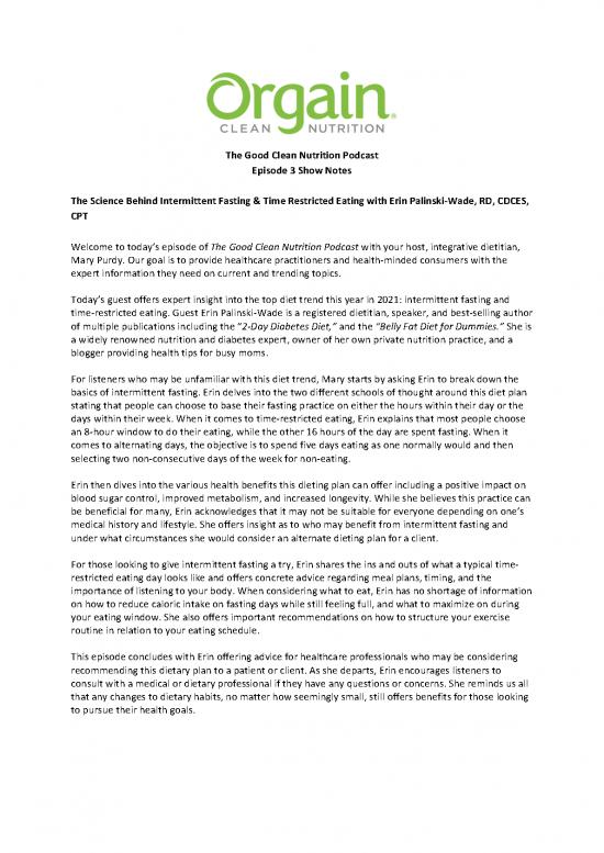 picture_Diet Therapy Pdf 132624 | The Good Clean Nutrition Podcast Episode 3 Show Notes