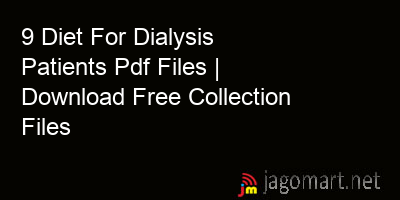 picture 9 Diet For Dialysis Patients Pdf Files | Download Free Collection Files
