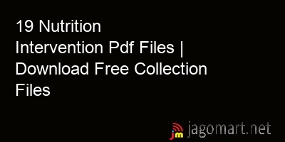 picture 19 Nutrition Intervention Pdf Files | Download Free Collection Files