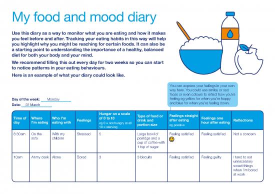 picture Diet Therapy Pdf 133458 | 1766 Food And Mood Diary A4 Landscape Hc V4