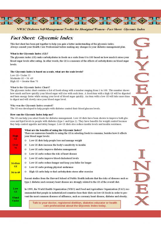 picture_Glycemic Index Of Foods Pdf 134145 | 2012 Diabetes Glycemic Index Fact Sheet