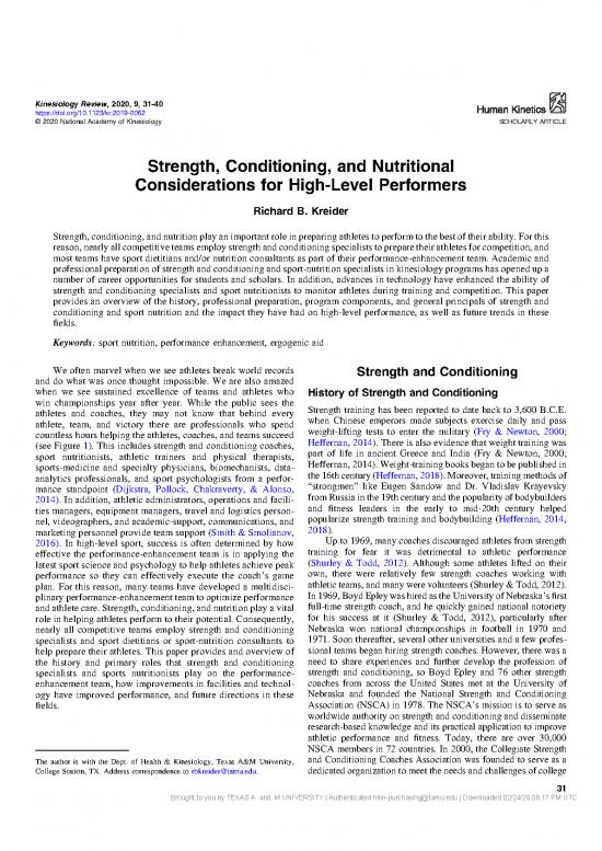 picture_Nutrition Therapy Pdf 133567 | 21616035 Kinesiology Review Strength Conditioning And Nutritional Considerations For High Level Performers