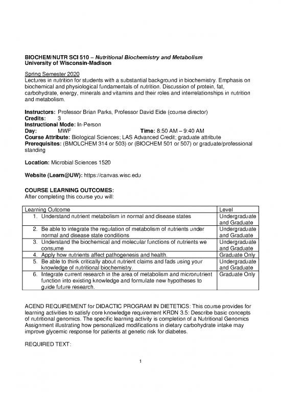 picture Nutrition Therapy Pdf 134325 | 510 Syllabus 2020