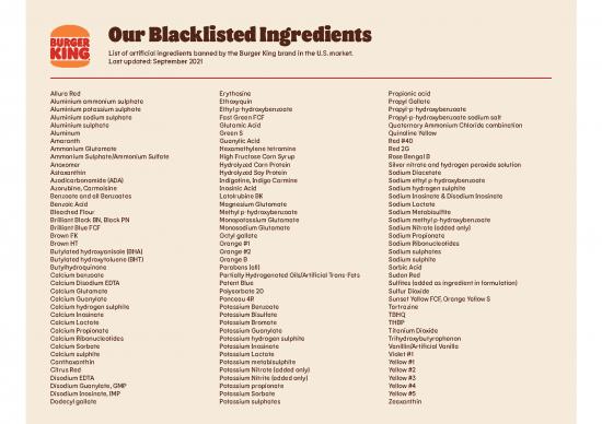 picture1_Burger King Ingredients Pdf 134318 | 61394977267ab43fd40aff92 Bk Blacklistedingredients