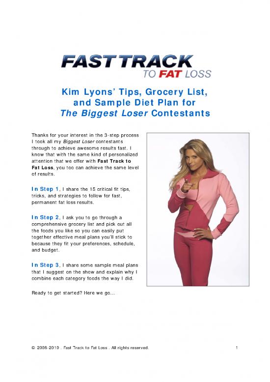 picture Biggest Loser Diet Plan Pdf 135367 | Biggest Loser Tipsf