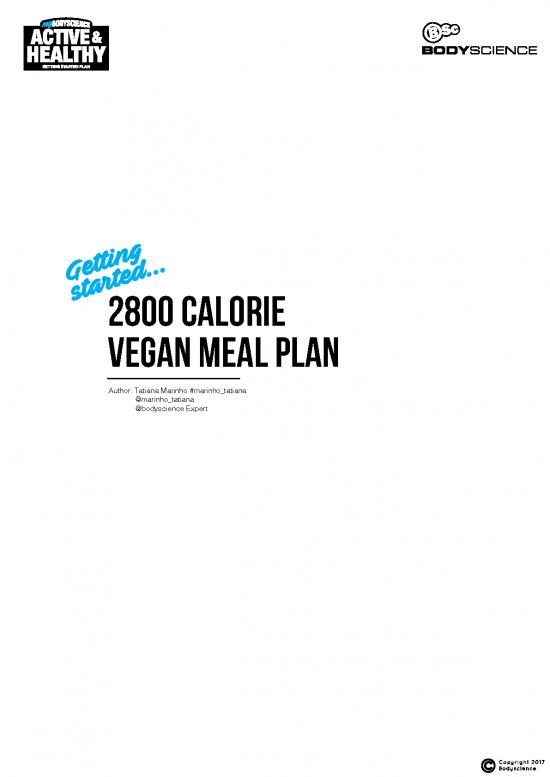 picture Vegan Weight Gain Meal Plan Pdf 133269 | Bsc Bodyscience 2800 Calorie Meal Plan Vegan