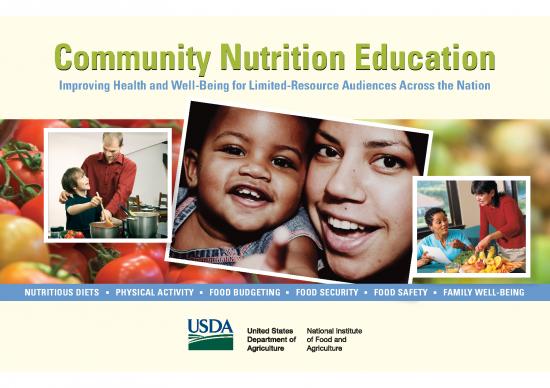 picture Community Nutrition Pdf 134093 | Community Nutrition Education Overview Brochure