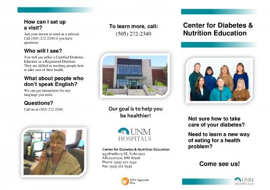 picture Nutrition Education Pdf 133061 | Diabetes Center English
