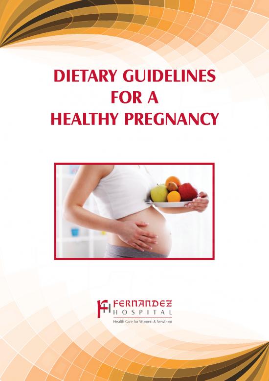 picture Diet Therapy Pdf 133595 | Dietary Guidelines For A Healthy Pregnancy