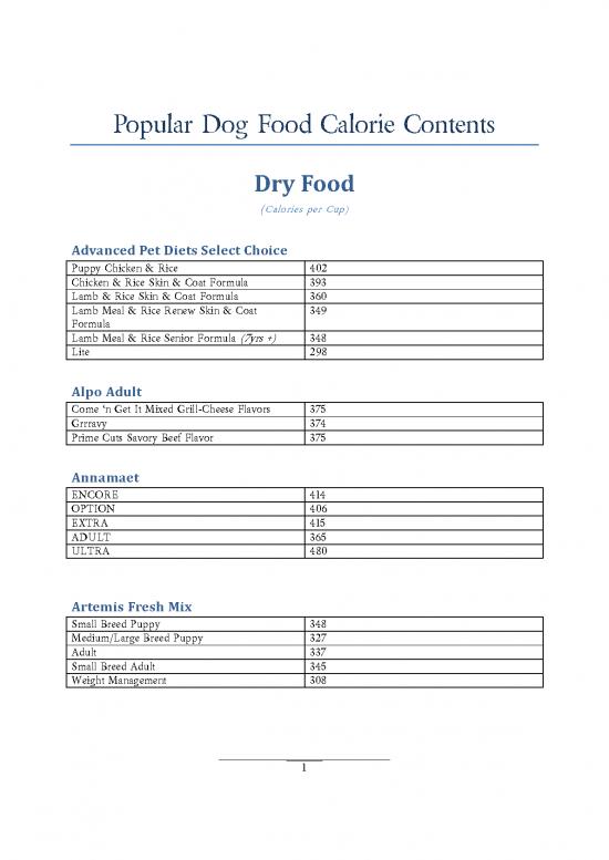 picture_Calories Pdf 133630 | Dog Dry Foods1