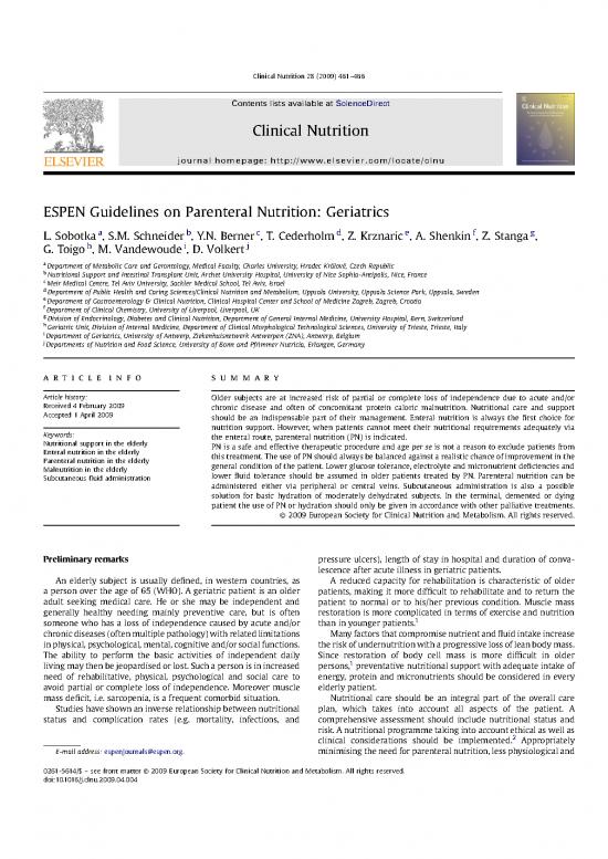 picture_Parenteral Nutrition Pdf 133947 | Espen 2009 Pn Geriatrics