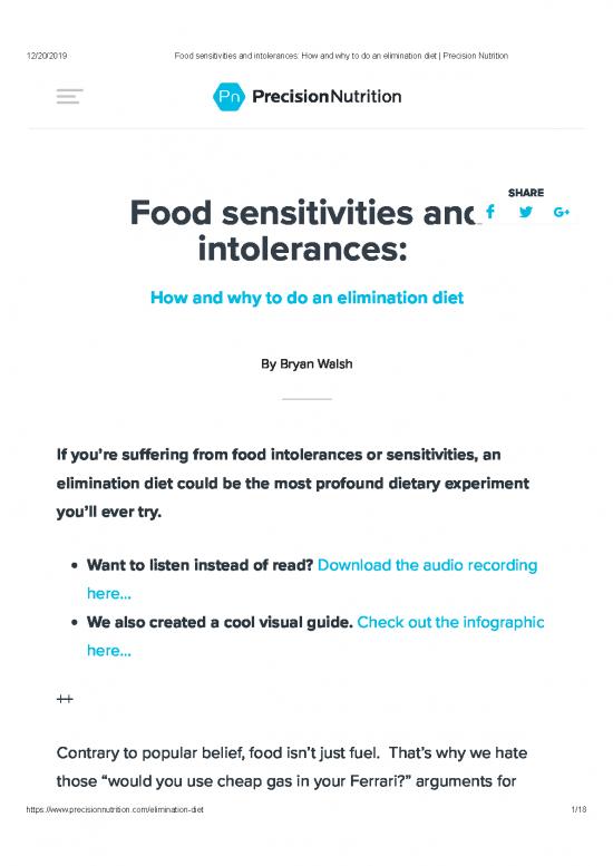 picture Food Nutrition Pdf 134854 | Food Sensitivities And Intolerances