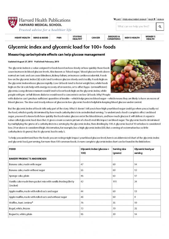 picture_Glycemic Index Of Foods Pdf 133846 | Glycemic Index