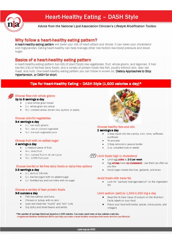 picture Healthy Eating Pdf 133930 | Heart Healthy Dash Style