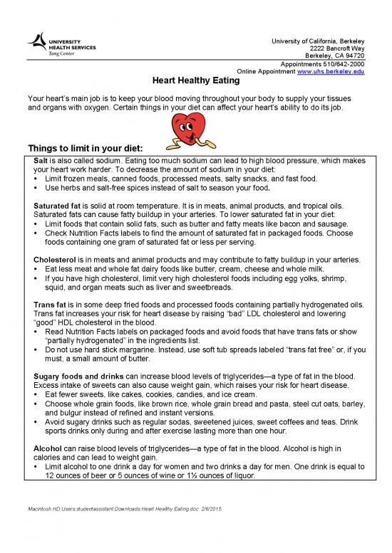picture Heart Healthy Diet Pdf 133043 | Hearthealthyeating