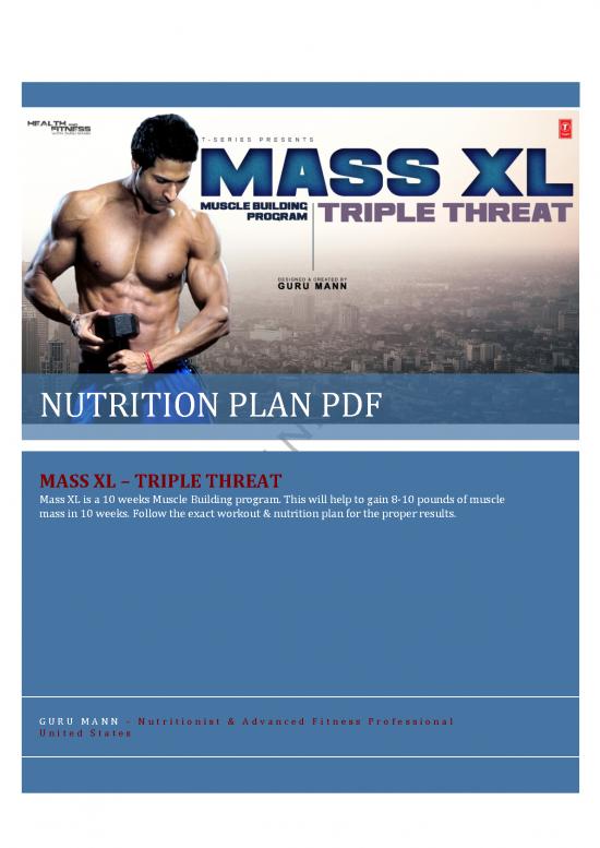 picture_Nutrition Pdf Id 133680 | Mass Xl Nutrition Plan By Guru Mann