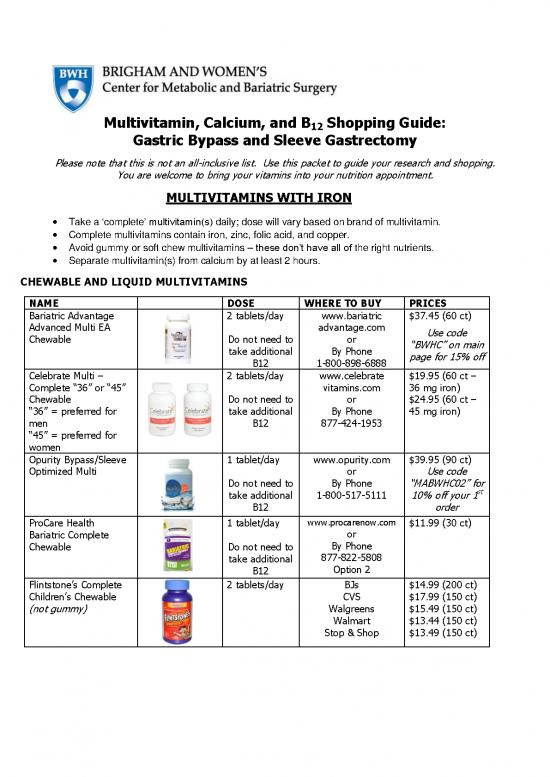 picture_Nutrition Guide Pdf 133286 | Mvi Calcium B12 Shopping List All Forms