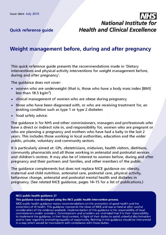 picture Diabetes Food Guide Pdf 134087 | Nice Reference Weight Management Pregnancy