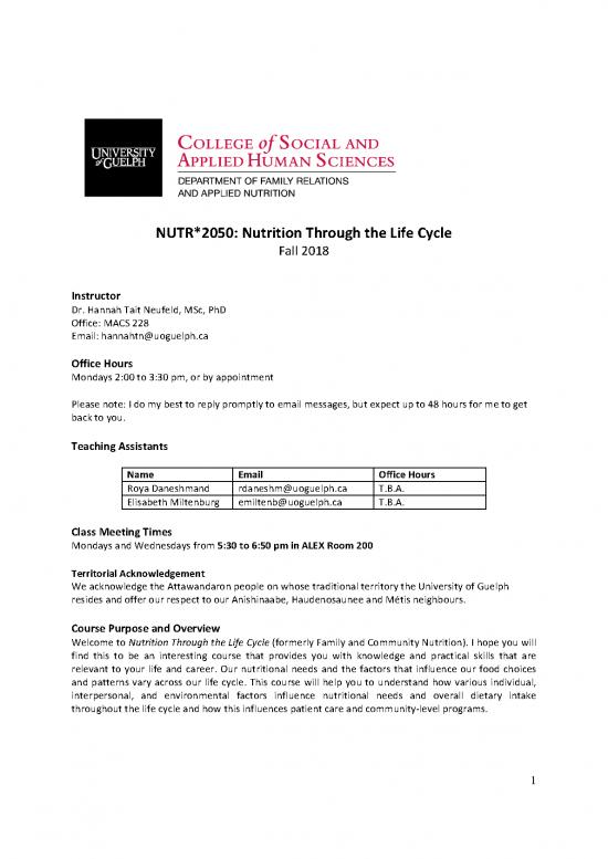 picture Life Cycle Nutrition Pdf 134812 | Nutr 2050 F18