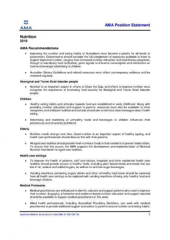 picture Nutrition Education Pdf 133171 | Nutrition 2018 Ama Position Statement