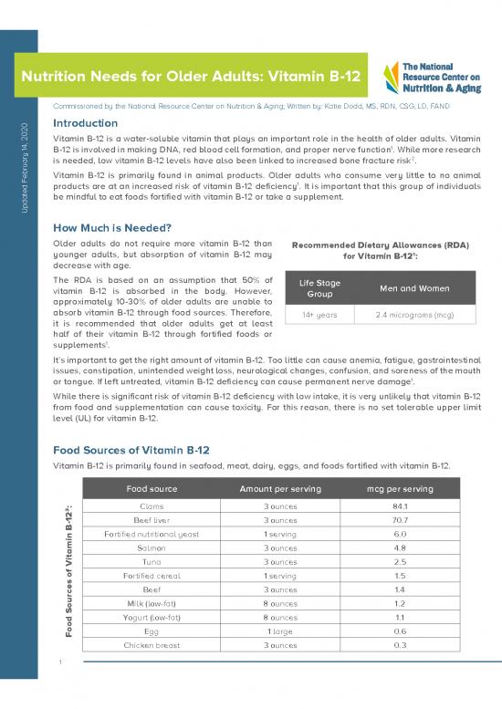 picture Nutrition For Older Adults Pdf 134419 | Nutrition Needs Vitamin B12 Final 18