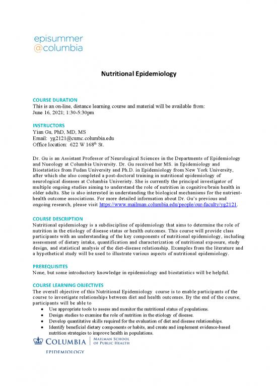picture_Nutritional Epidemiology Pdf 135226 | Nutritional Epidemiology Syllabus 030921