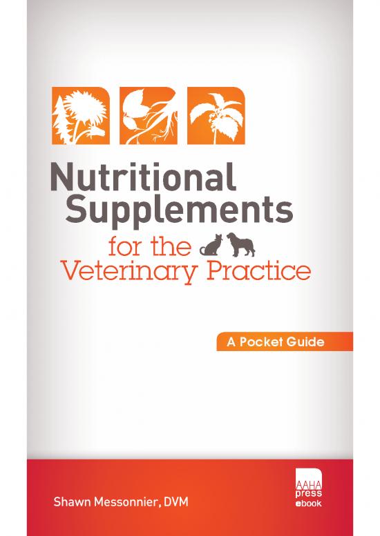 picture Nutritional Supplements Book Pdf 135179 | Nutritional Supplements For The Veterinary Practice  Wwgkambiblogfcom