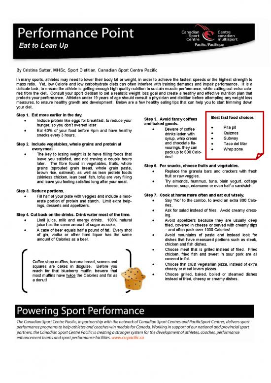 picture Sports Nutrition Pdf 133422 | Performance Point Nutrition 1002 Lean Up