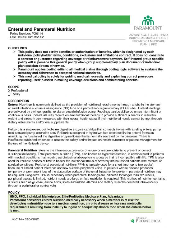 picture Parenteral Nutrition Pdf 134199 | Pg0114 Enteral And Parenteral Nutrition