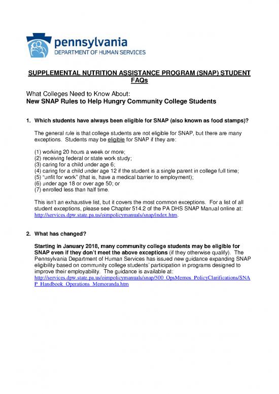 picture_Food Nutrition Pdf 134573 | Snap Community College Faq
