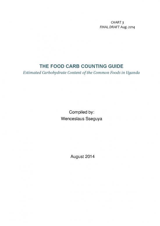 picture Carb Counting Chart Pdf 133042 | Ugandan Food Chart By Seguya 1