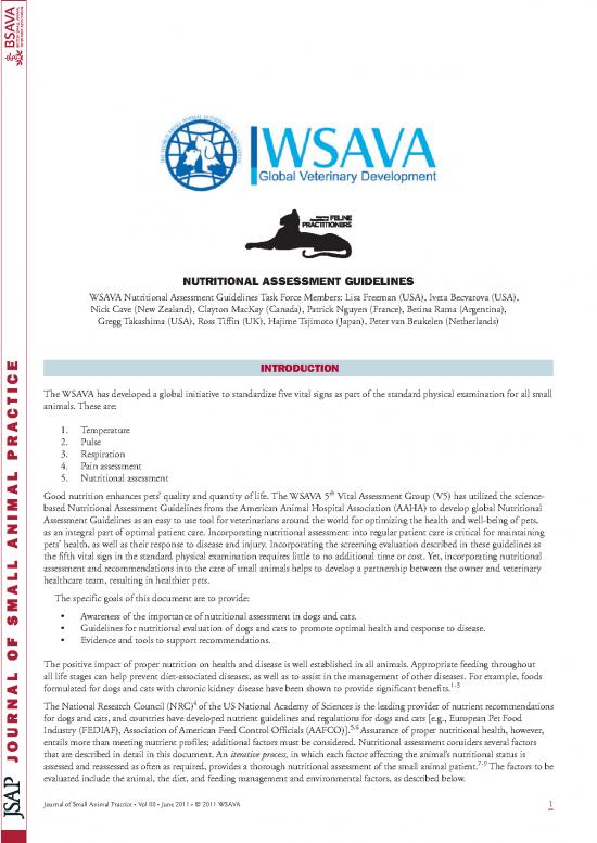 picture_The Science Of Nutrition Pdf 133124 | Wsava Nutrition Assessment Guidelines 2011 Jsap