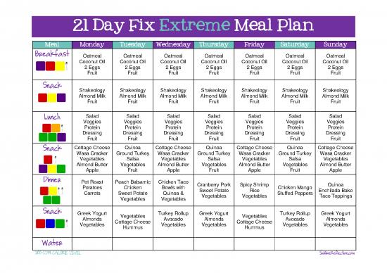 picture_Oil Pdf 136055 | 21 Day Fix Extreme Meal Plan
