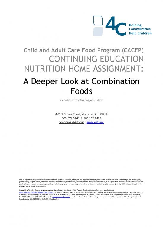 picture Nutrition Assignment Pdf 136237 | A Deeper Look At Combination Foods