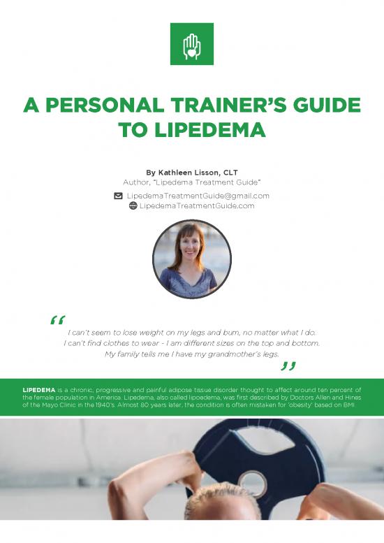 picture_A Personal Trainer&rsquo;s Guide To Lipedema By Kathleen Lisson Clt June 2018 7