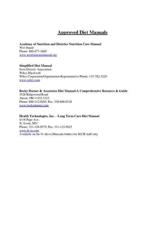 picture Nutrition Care Manual Pdf 137142 | Approveddietmanuals