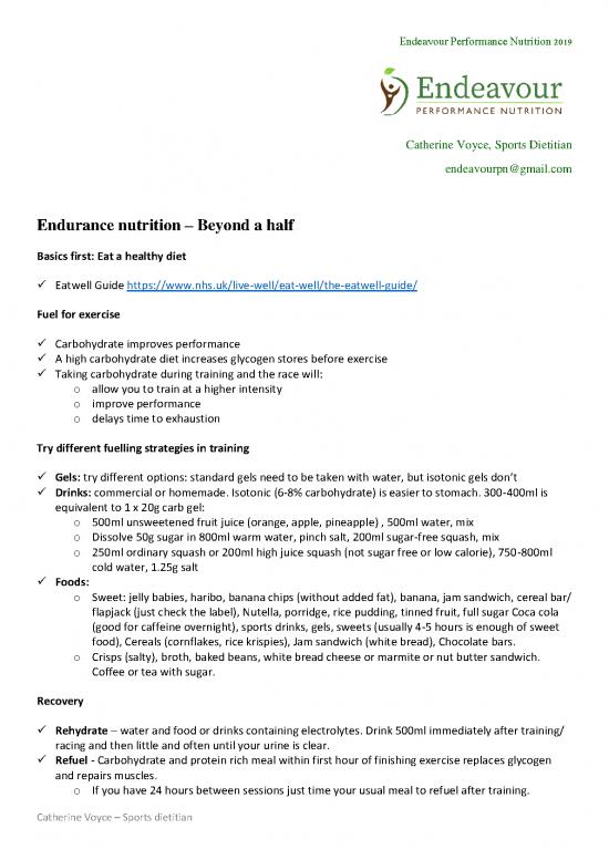 picture Beyond Juice Nutrition Pdf 136439 | Beyond Half Marathon Nutrition