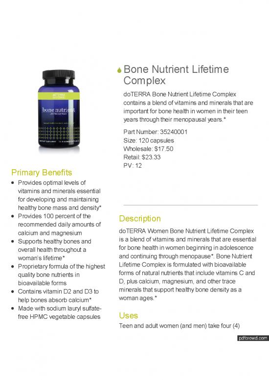 picture_Doterra Bone Nutrient Pdf 136258 | Bone Nutrient Complex Anglais