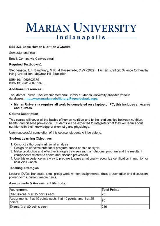 picture_Nutrition Physiology Pdf 137724 | Course Syllabus Ess 236 Basic Human Nutrition Sp2022