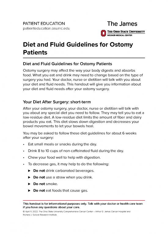 picture_Diet Education Pdf 137156 | Dietandfluidguidelinesforostomypts