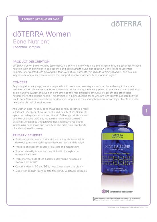 picture_Essential Nutrients Pdf 135448 | Doterra Bone Nutrient Complex