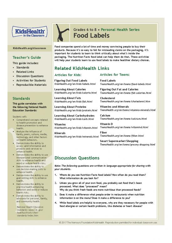 picture_Nutrition Facts Pdf 136850 | Food Labels