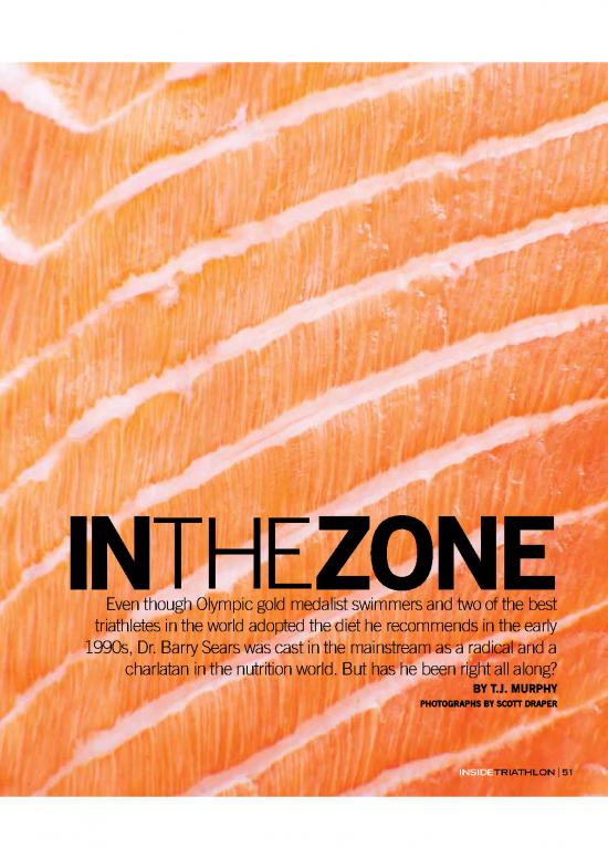 picture Nutrition For Swimmers Pdf 136024 | Inthezone