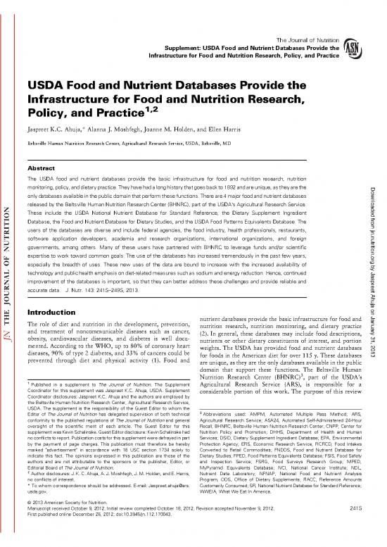 picture Food Nutrition Pdf 136326 | Jn Foodnutrdb