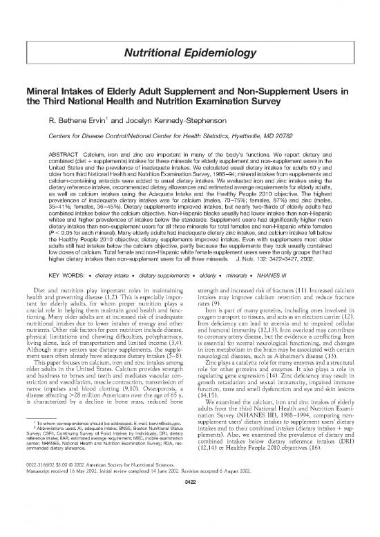 picture_Nutritional Epidemiology Pdf 135670 | Mineral Intakes Of Elderly Adult Supplement And Non Supplement Users